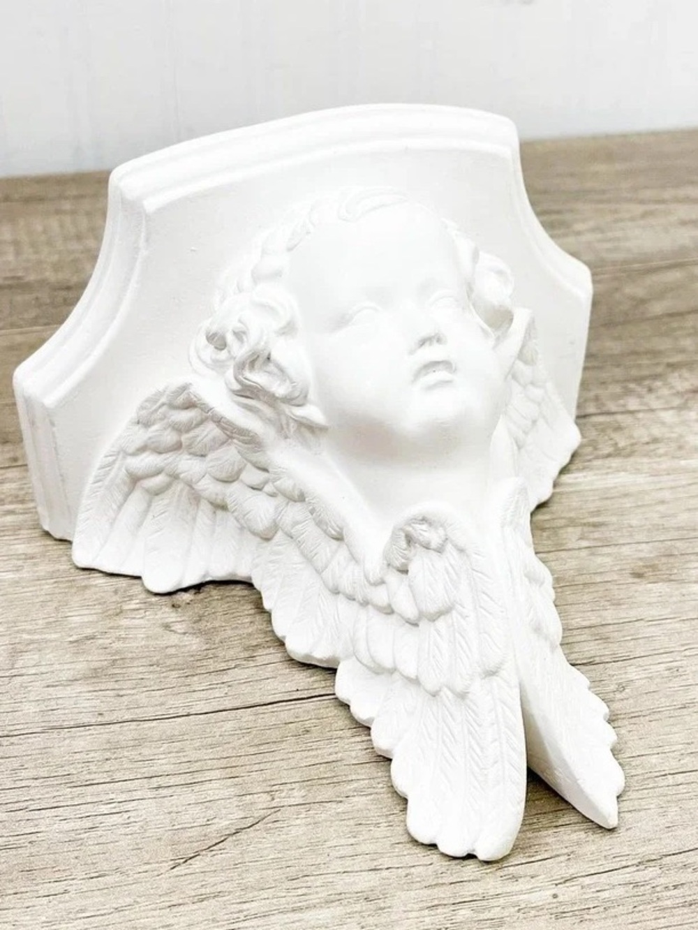 White Cherub Wall Accent - Brand